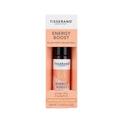 Tisserand Essential Oil Blend Pulse Point Roller Ball Energy Boost 10ml